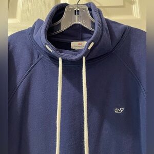 Vineyard Vines Funnel Neck 100% Cotton Navy Size Large